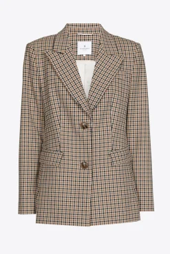 Xandres Blazer à carreaux-Femme Blazers