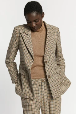 Xandres Blazer à carreaux-Femme Blazers