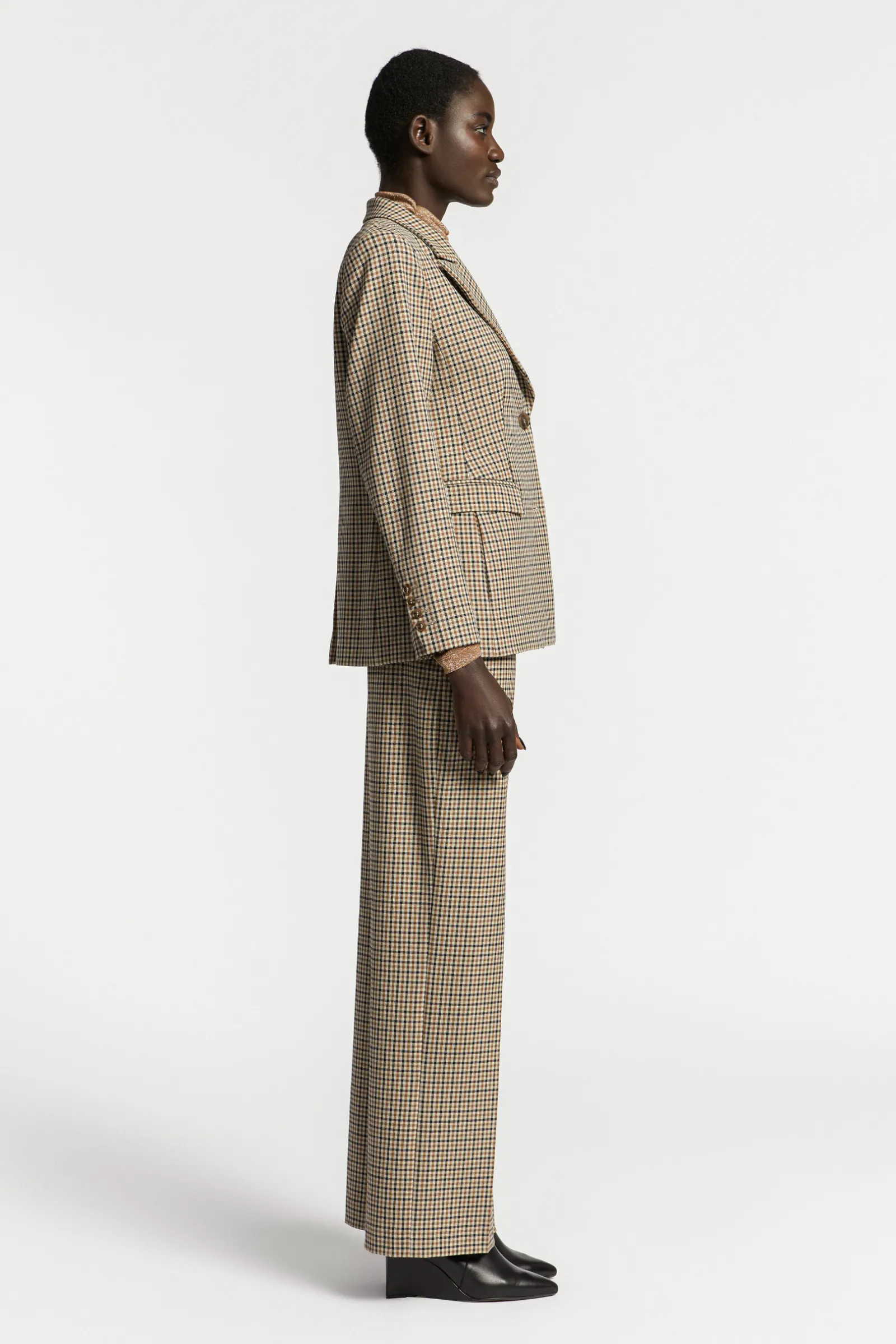 Xandres Blazer à carreaux-Femme Blazers