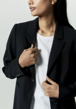 Xandres Blazer cintré noir, infroissable-Femme Xandres Plus|Essentials