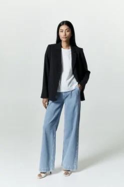 Xandres Blazer cintré noir, infroissable-Femme Xandres Plus|Essentials