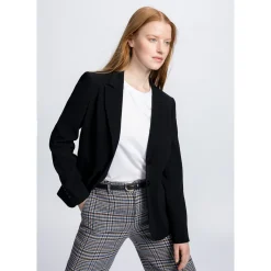 Xandres Blazer cintré noir, infroissable-Femme Xandres Plus|Essentials