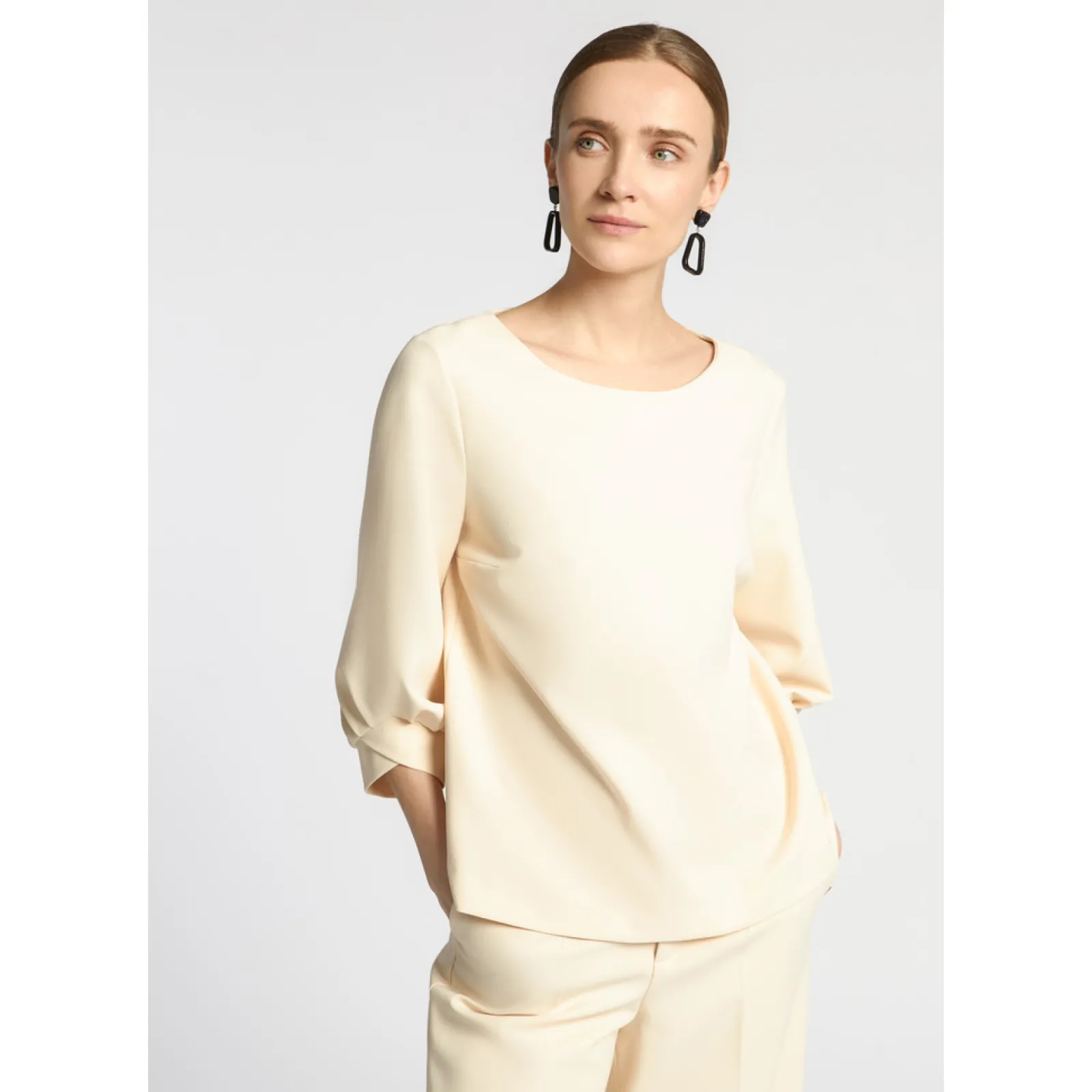 Xandres Blouse aux manches ornées d’un élégant détail-Femme Xandres Plus|Blouses