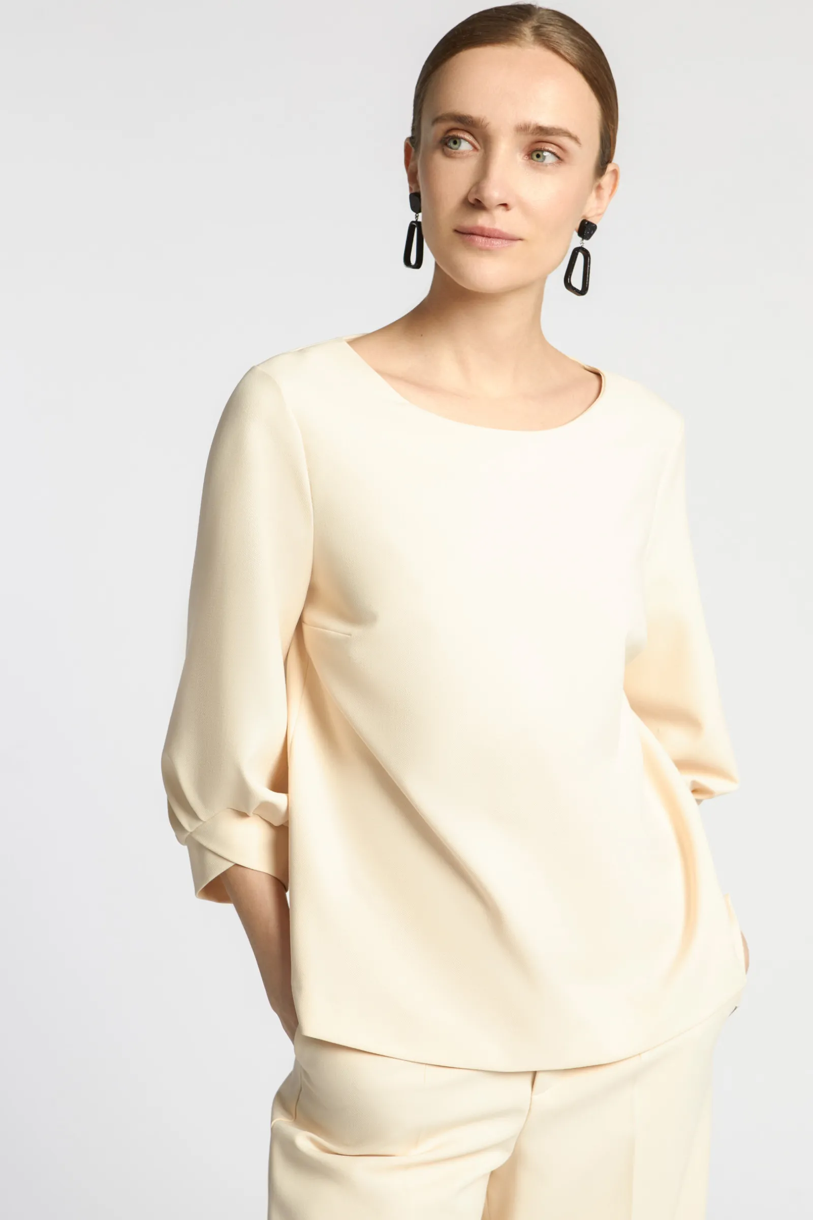 Xandres Blouse aux manches ornées d’un élégant détail-Femme Xandres Plus|Blouses