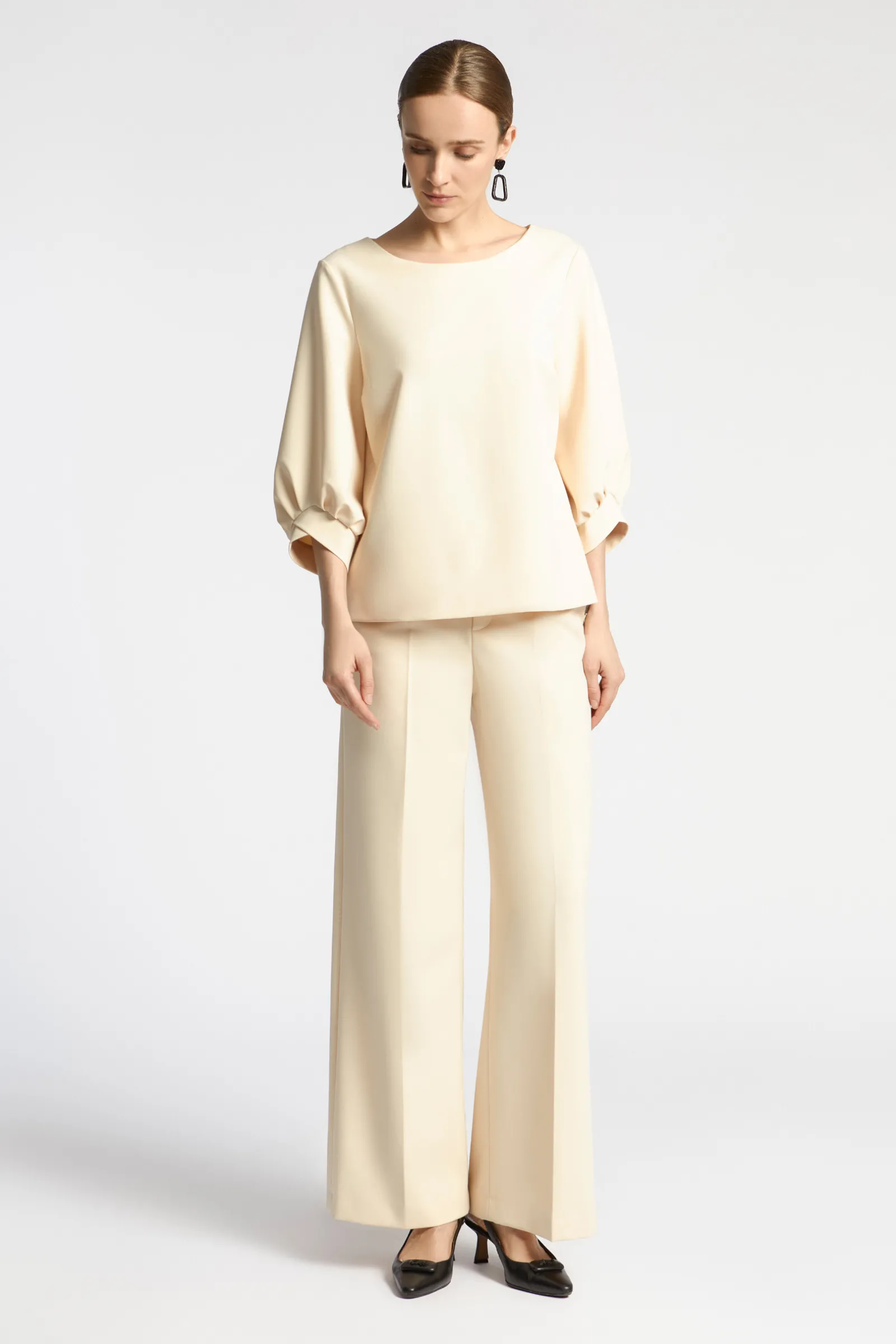 Xandres Blouse aux manches ornées d’un élégant détail-Femme Xandres Plus|Blouses