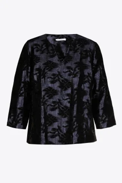Xandres Blouse jacquard à imprimé floral-Femme Xandres Plus|Blouses
