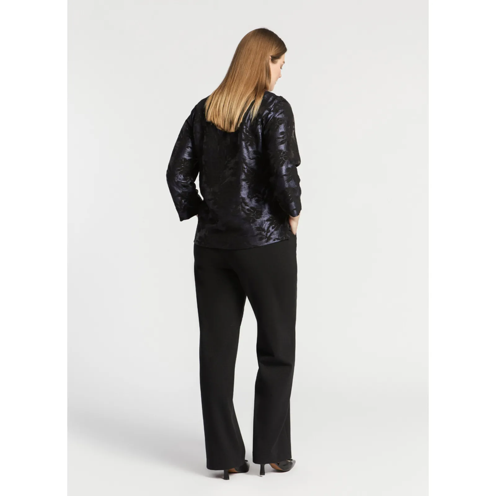 Xandres Blouse jacquard à imprimé floral-Femme Xandres Plus|Blouses