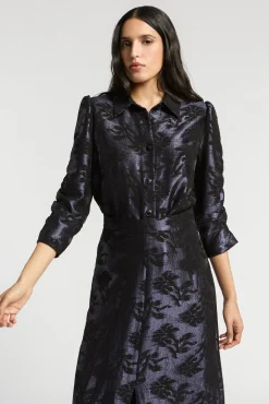 Xandres Blouse jacquard à imprimé floral-Femme Blouses