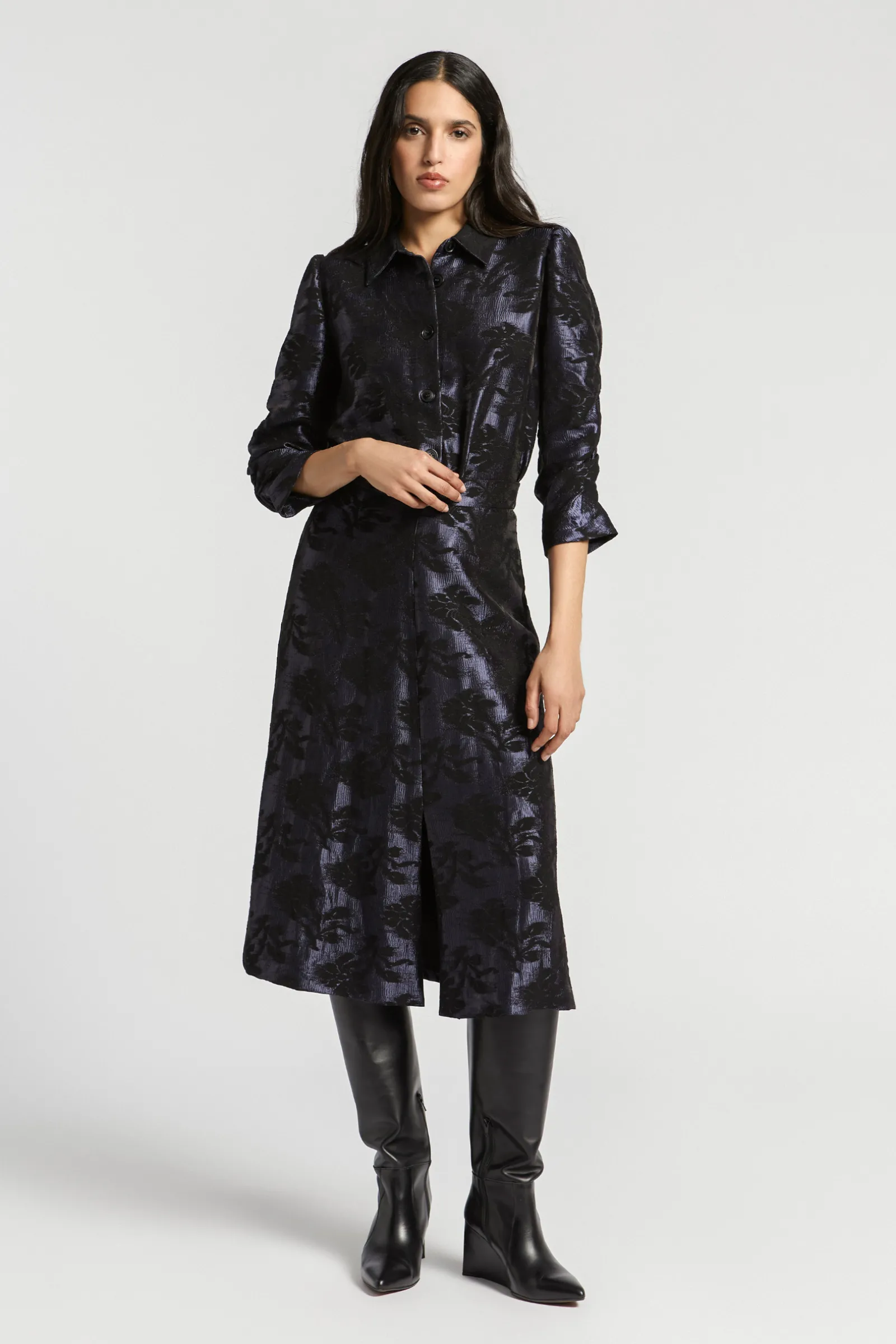Xandres Blouse jacquard à imprimé floral-Femme Blouses