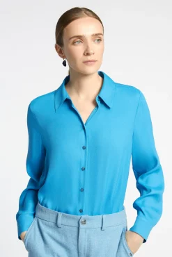 Xandres Blouse élégante avec col de chemise-Femme Xandres Plus|Blouses