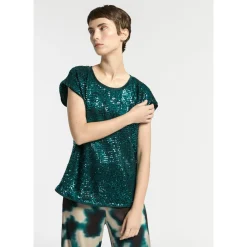 Xandres Blouse à paillettes-Femme Xandres Plus|Blouses