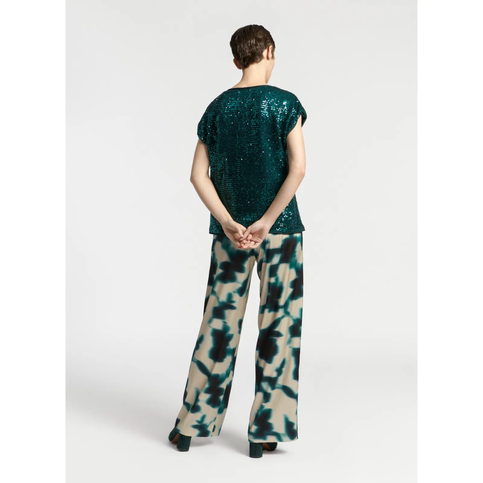 Xandres Blouse à paillettes-Femme Xandres Plus|Blouses
