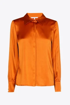 Xandres Blouse unie en soie-Femme Xandres Plus|Blouses