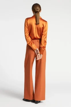 Xandres Blouse unie en soie-Femme Xandres Plus|Blouses
