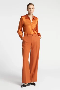 Xandres Blouse unie en soie-Femme Xandres Plus|Blouses
