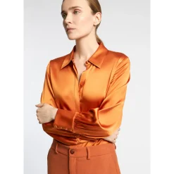 Xandres Blouse unie en soie-Femme Xandres Plus|Blouses