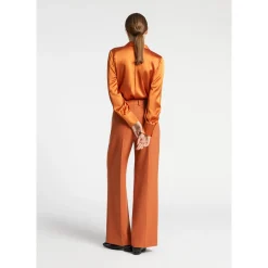 Xandres Blouse unie en soie-Femme Xandres Plus|Blouses