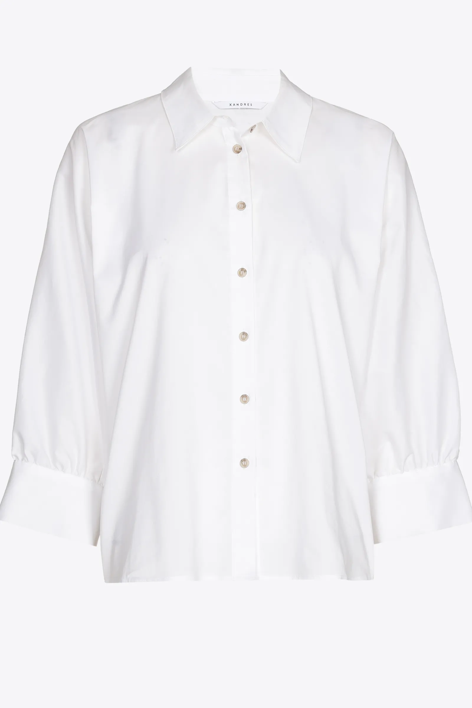 Xandres Blouse volumineuse avec col de chemise-Femme Blouses