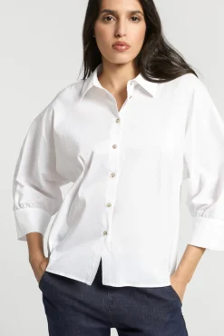 Xandres Blouse volumineuse avec col de chemise-Femme Blouses