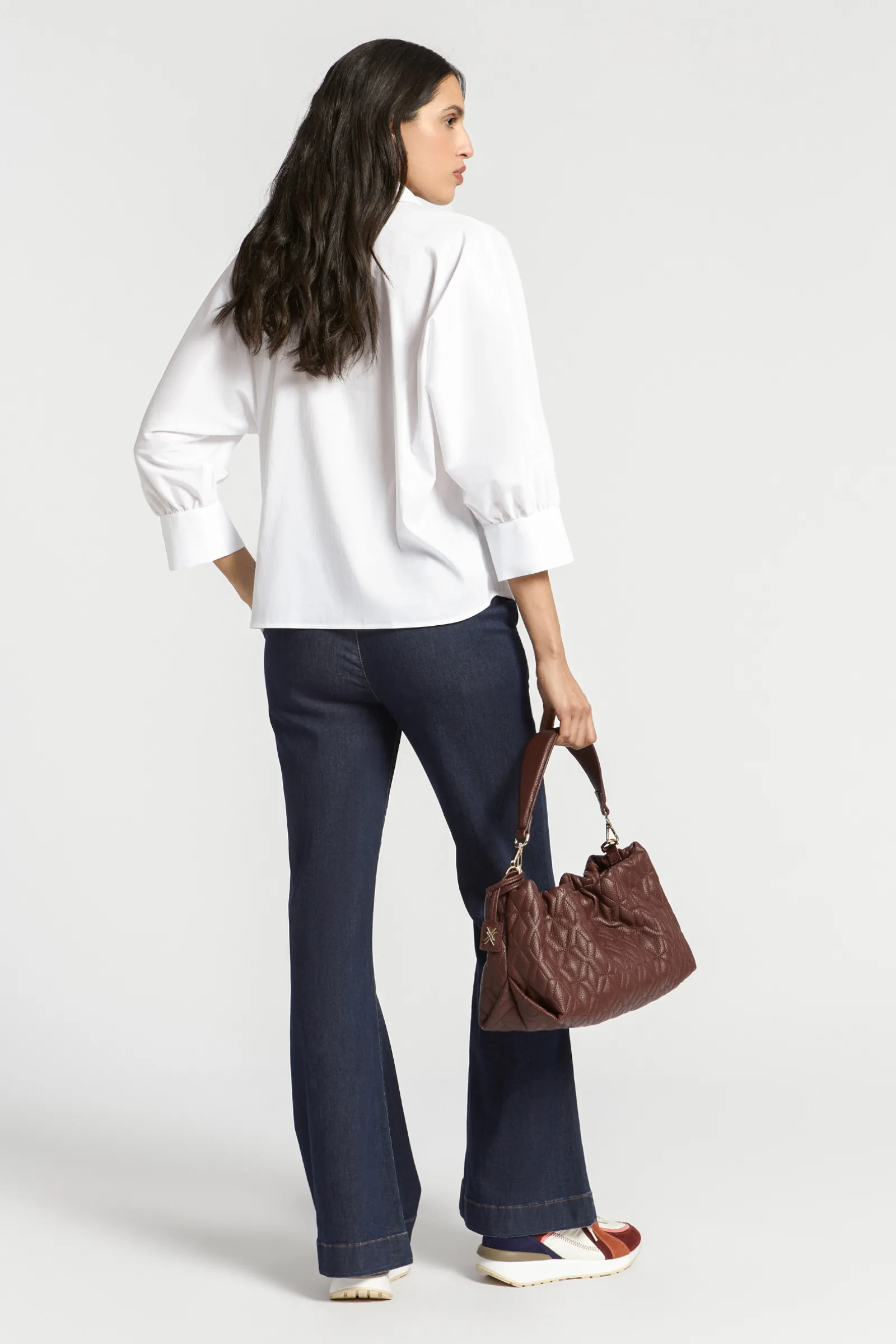 Xandres Blouse volumineuse avec col de chemise-Femme Blouses
