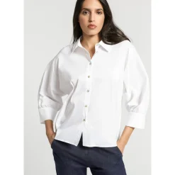 Xandres Blouse volumineuse avec col de chemise-Femme Blouses