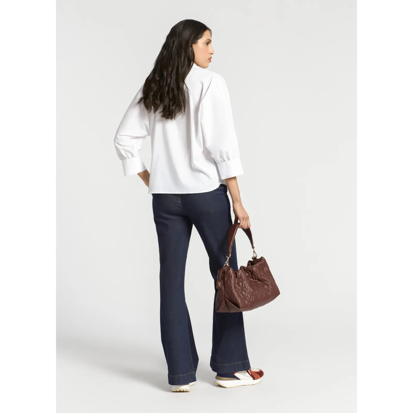 Xandres Blouse volumineuse avec col de chemise-Femme Blouses