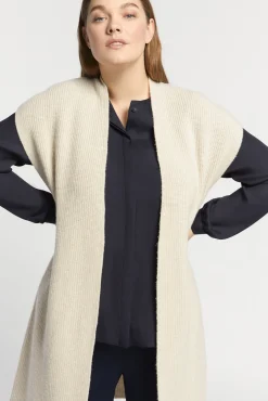 Xandres Cardigan long sans manches-Femme Xandres Plus|Pulls & Cardigans