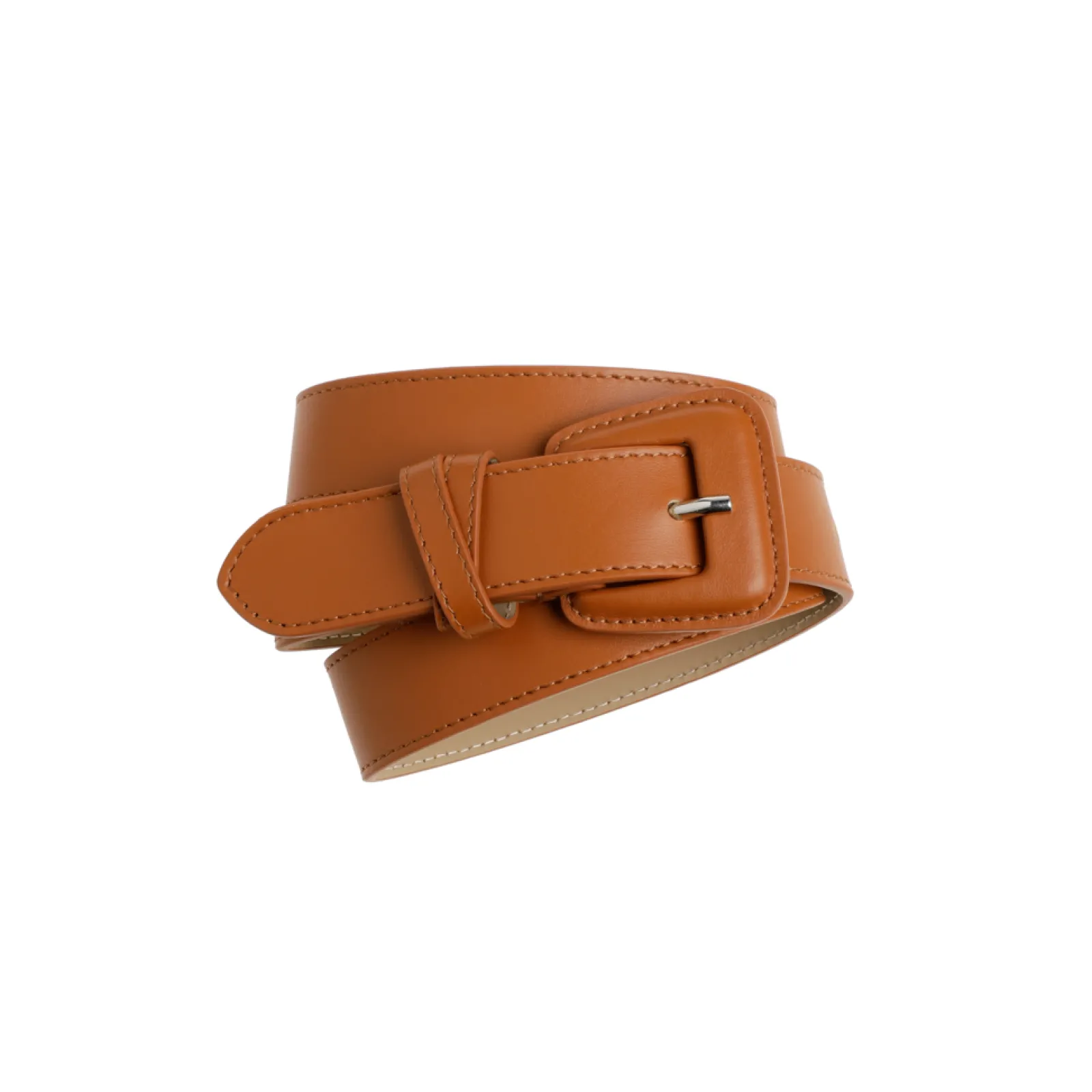 Xandres Ceinture en cuir avec boucle arrondie-Femme Accessoires
