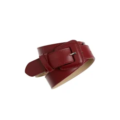 Xandres Ceinture en cuir avec boucle arrondie-Femme Accessoires