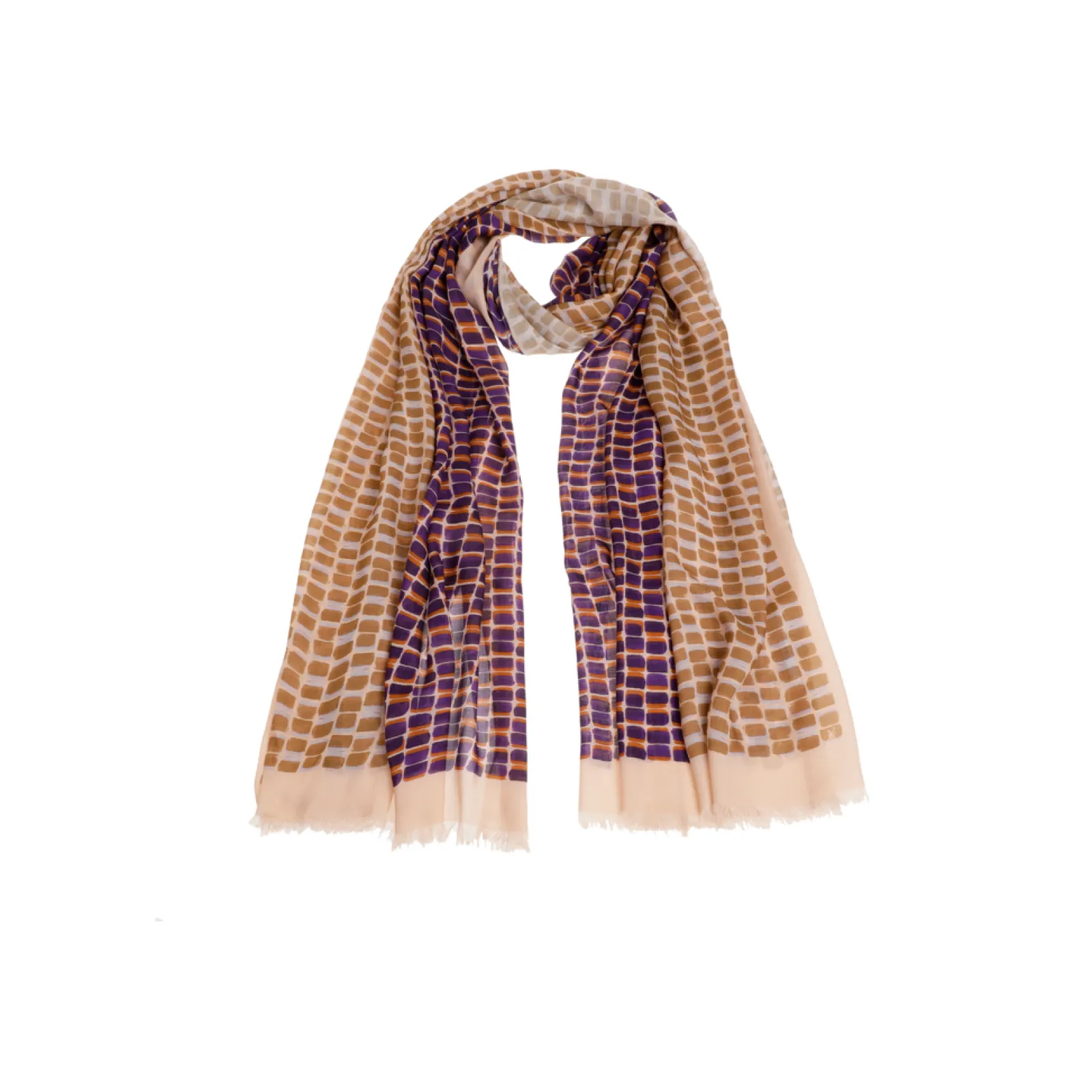 Xandres Écharpe à couleurs contrastées-Femme Accessoires|Echarpes