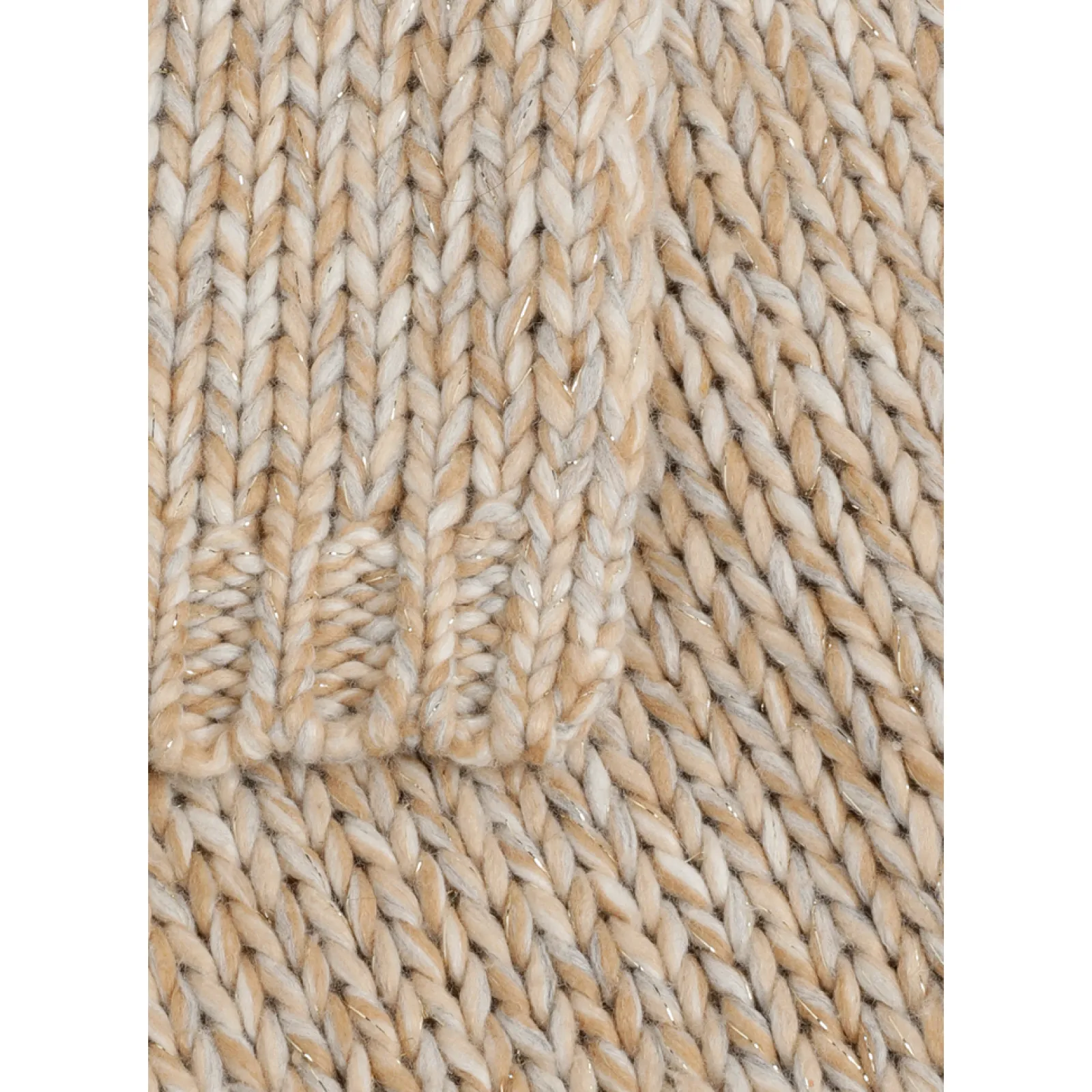 Xandres Écharpe en grosse maille avec fil doré-Femme Xandres Plus|Accessoires