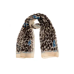 Xandres Écharpe en laine avec imprimé léopard-Femme Accessoires|Echarpes
