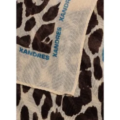 Xandres Écharpe en laine avec imprimé léopard-Femme Accessoires|Echarpes