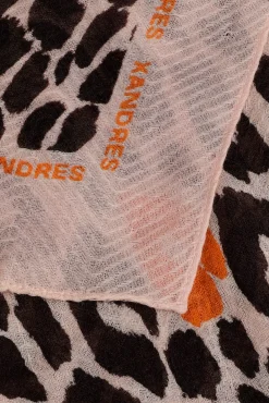Xandres Écharpe en laine avec imprimé léopard-Femme Accessoires|Echarpes