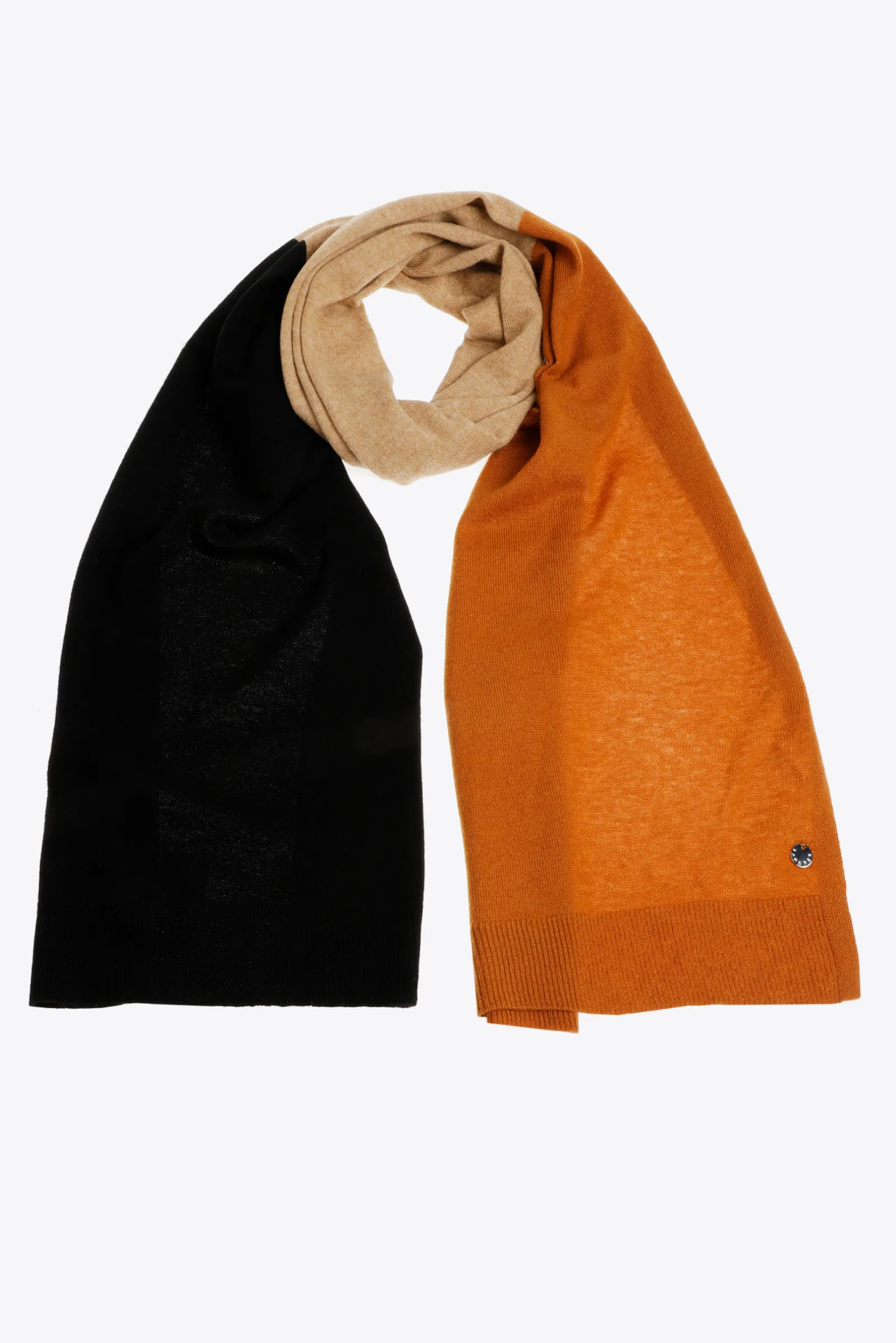 Xandres Écharpe en maille fine à couleurs contrastées-Femme Accessoires|Echarpes