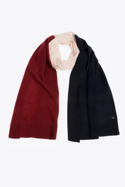 Xandres Écharpe en maille fine à couleurs contrastées-Femme Accessoires|Echarpes