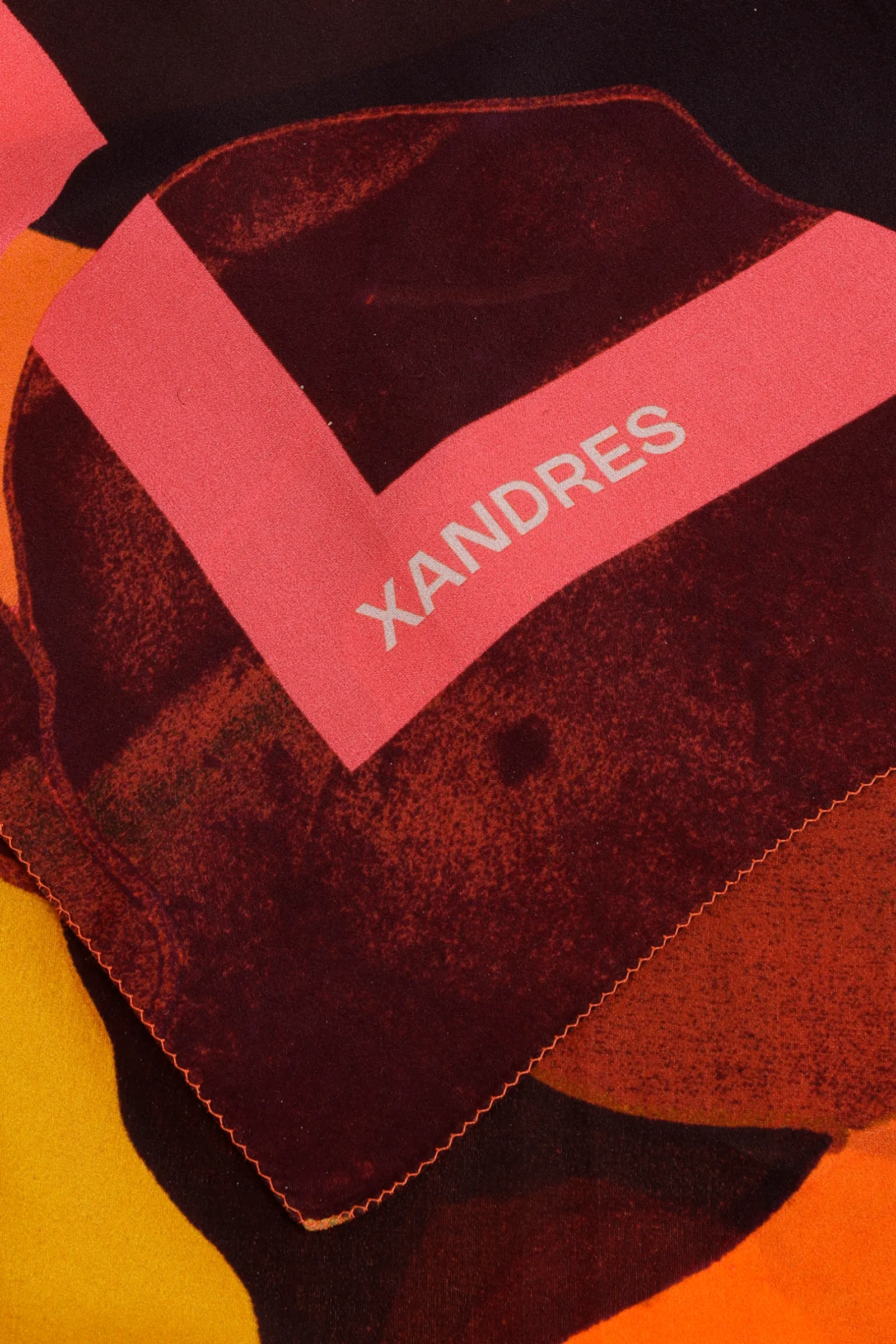 Xandres Écharpe en soie à motif floral-Femme Accessoires|Echarpes