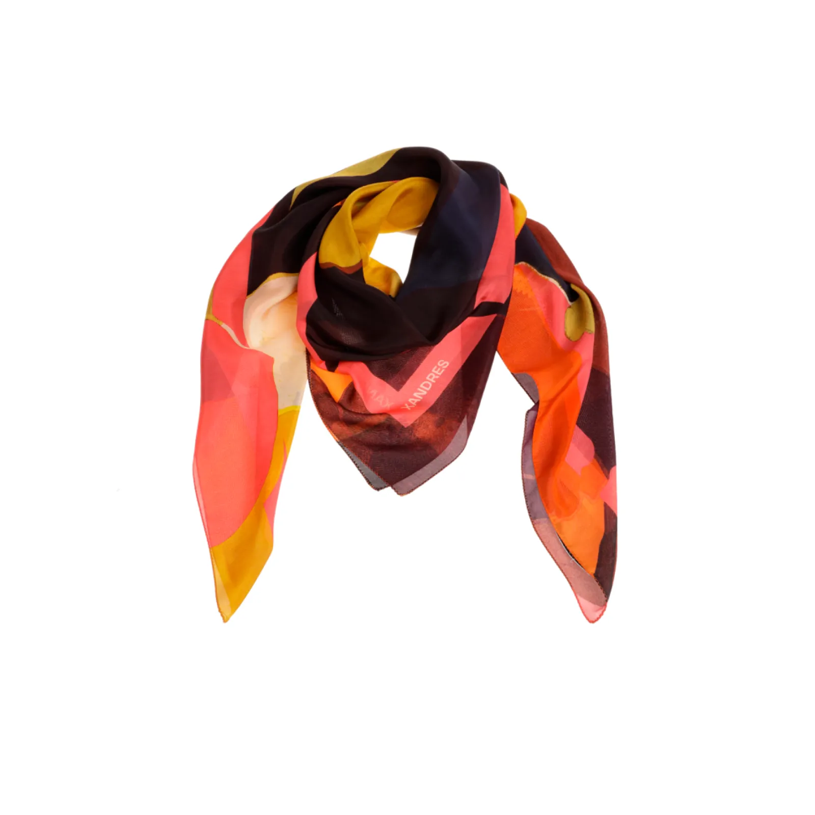 Xandres Écharpe en soie à motif floral-Femme Accessoires|Echarpes
