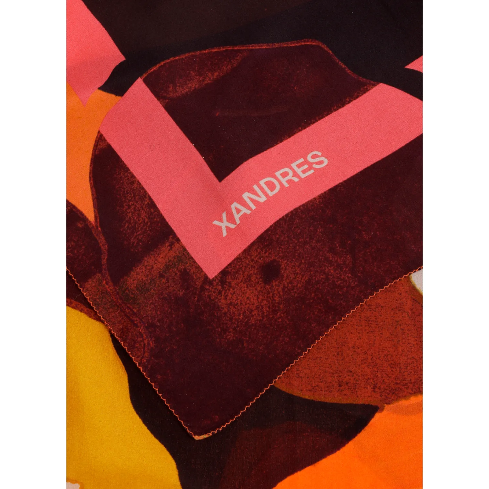 Xandres Écharpe en soie à motif floral-Femme Accessoires|Echarpes