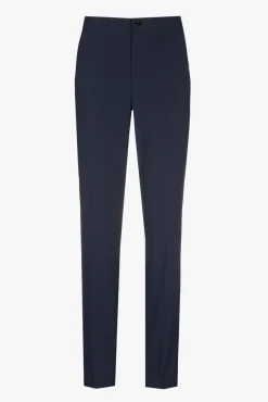 Xandres Chino bleu foncé infroissable-Femme Essentials|Pantalons