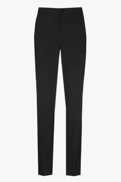 Xandres Chino noir infroissable-Femme Essentials|Pantalons