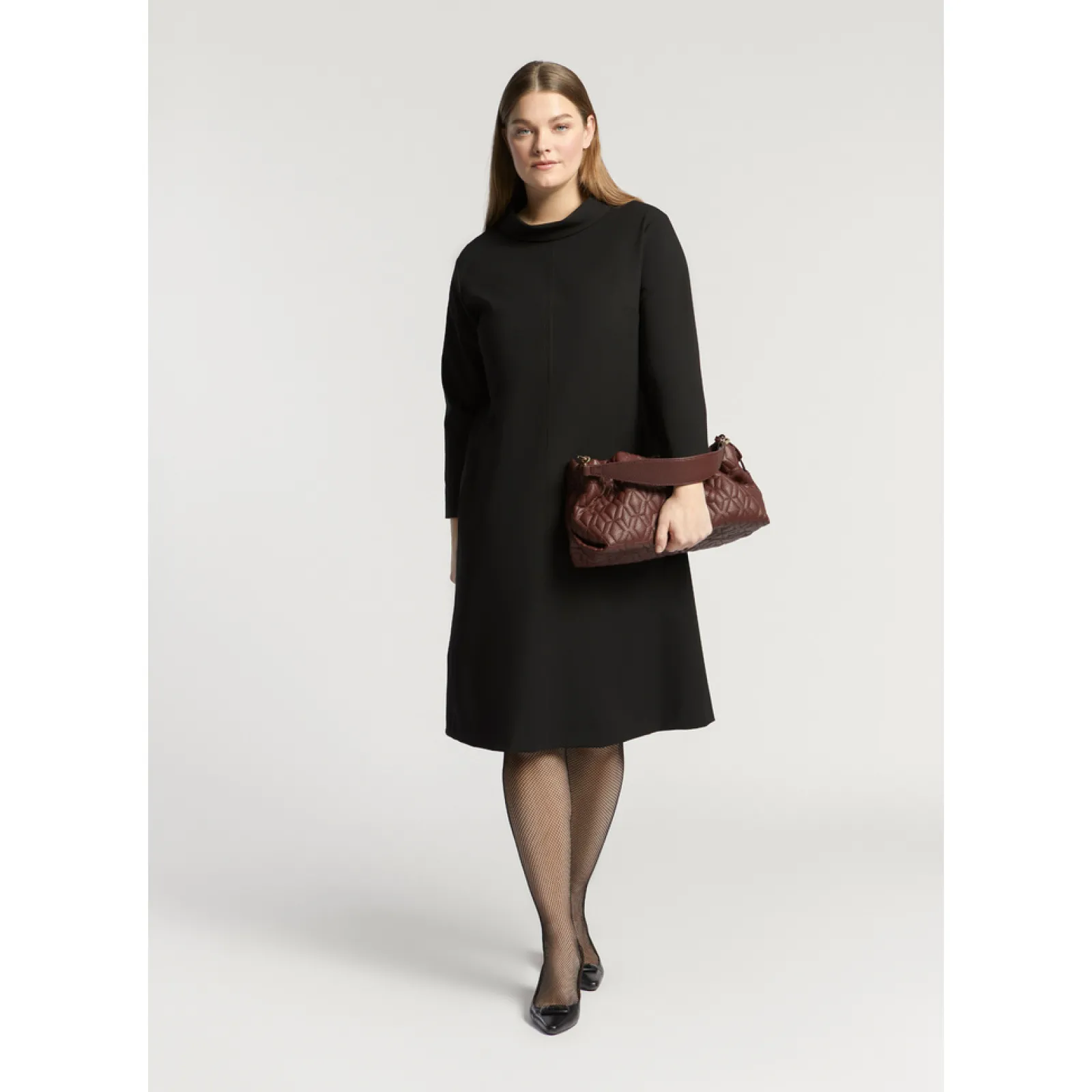 Xandres Confortable robe en crêpe-Femme Xandres Plus|Robes