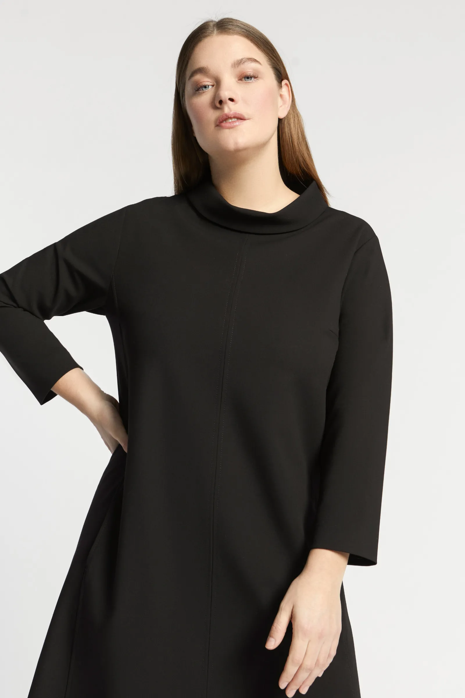 Xandres Confortable robe en crêpe-Femme Xandres Plus|Robes
