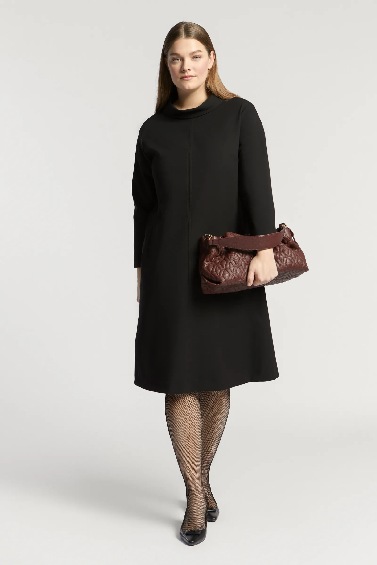 Xandres Confortable robe en crêpe-Femme Xandres Plus|Robes