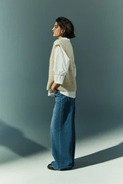 Xandres Débardeur confectionné dans un mélange de laines-Femme Pulls & Cardigans