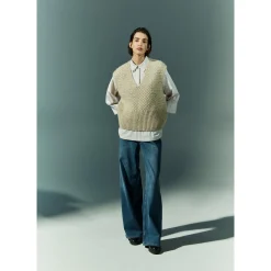 Xandres Débardeur confectionné dans un mélange de laines-Femme Pulls & Cardigans