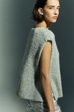 Xandres Débardeur confectionné dans un mélange de laines-Femme Pulls & Cardigans