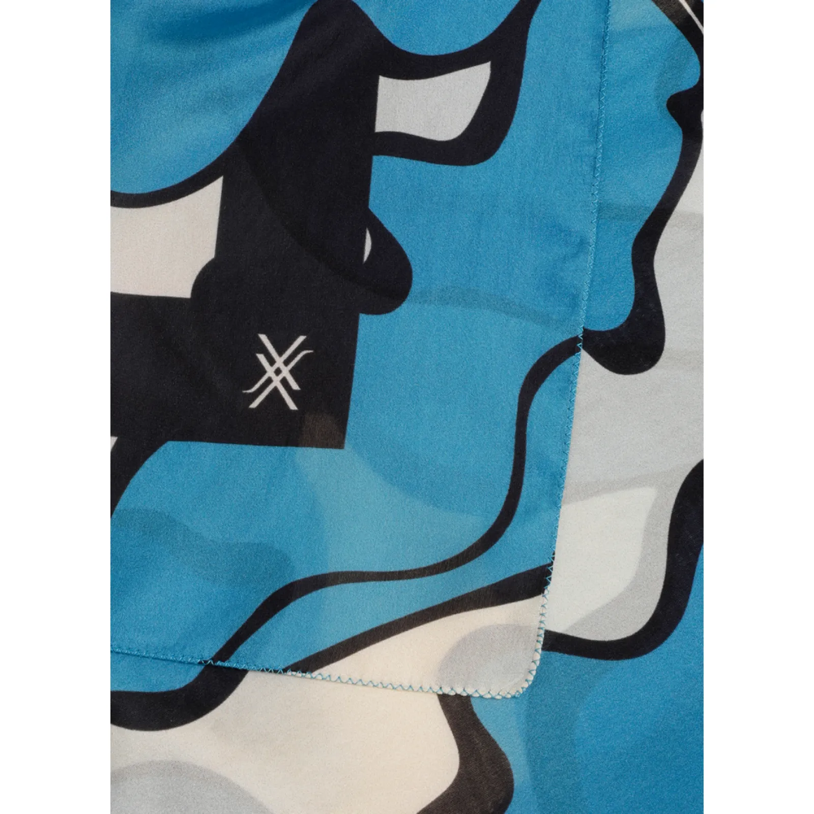Xandres Foulard en soie à motif floral-Femme Accessoires|Echarpes