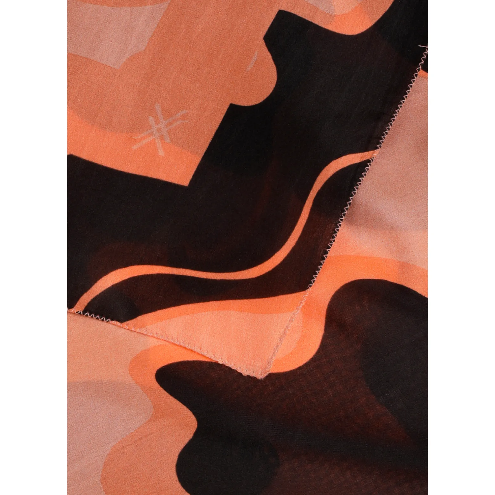 Xandres Foulard en soie à motif floral-Femme Accessoires|Echarpes