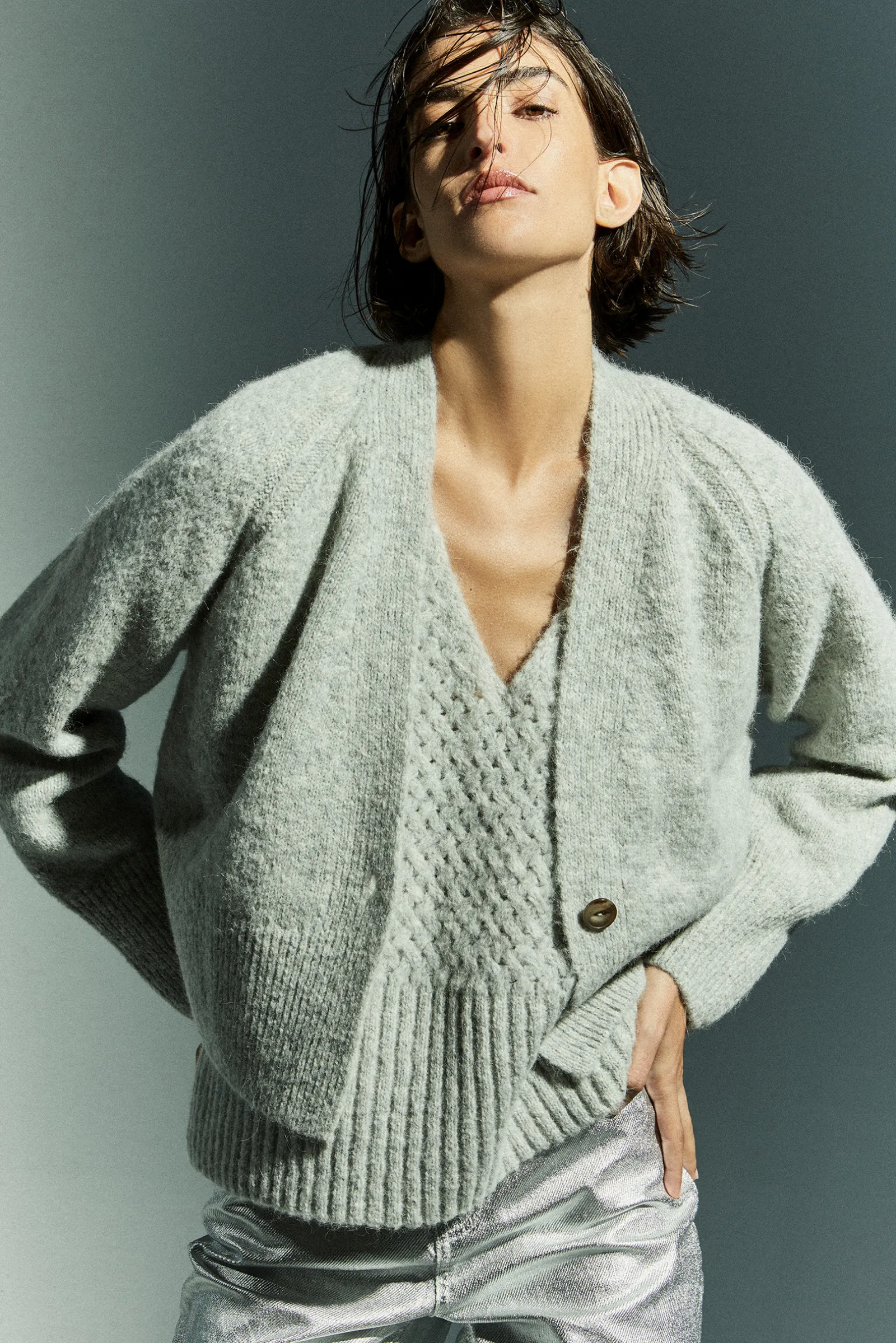 Xandres Gilet dans un mélange de laines-Femme Pulls & Cardigans
